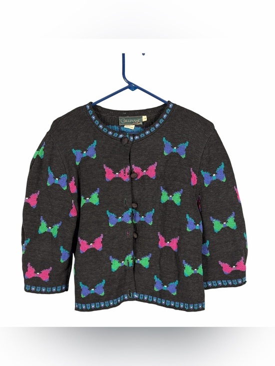 Culinane Sweaters - Cullinane butterfly/bow cardigan size large